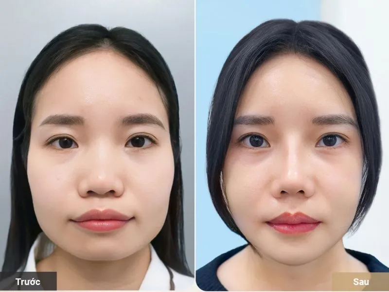 Khách hàng sở hữu gương mặt V-line thon gọn vĩnh viễn sau phẫu thuật gọt hàm tại Bệnh viện Thẩm mỹ Kangnam.