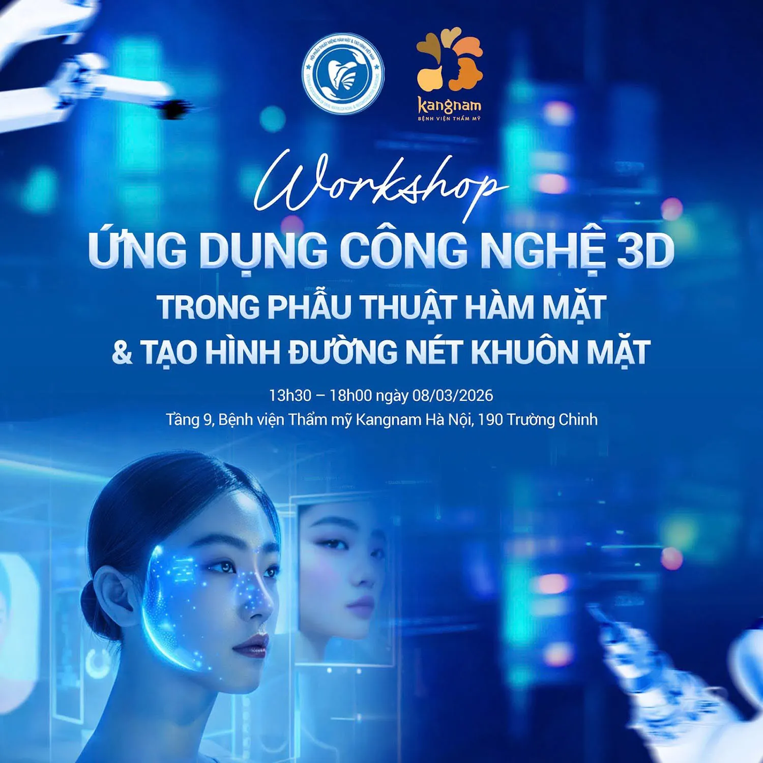 Workshop chuyên sâu về ứng dụng công nghệ 3D trong phẫu thuật hàm mặt và tạo hình khuôn mặt